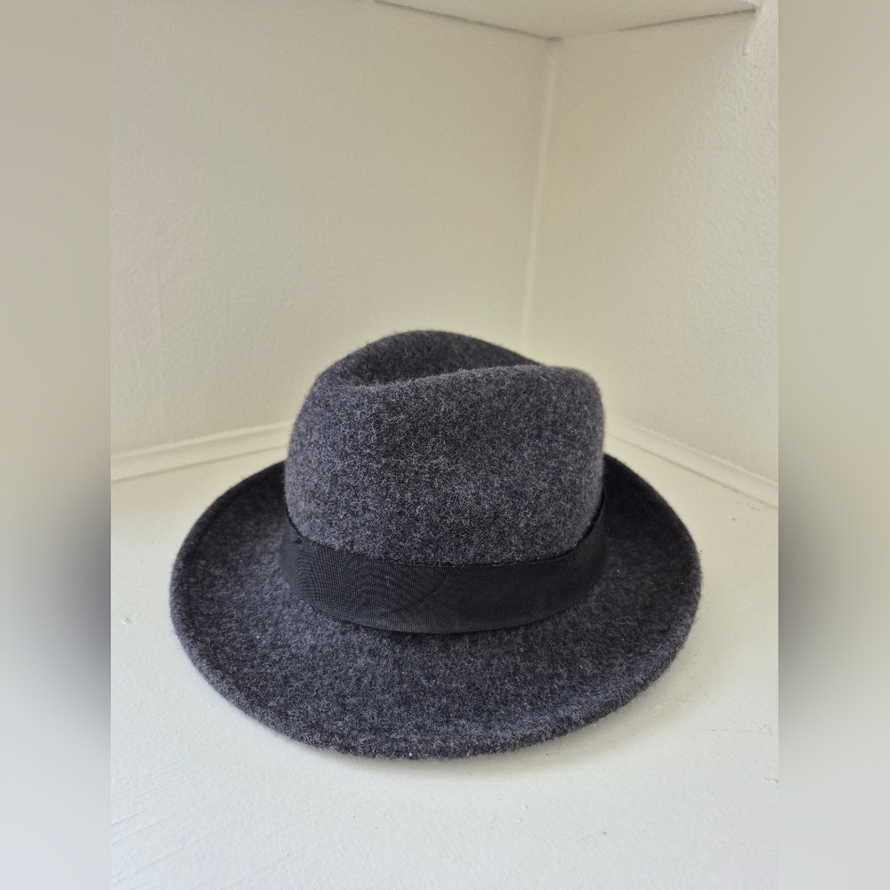 100% Wool Hat By BDG Grey With Black